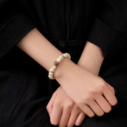 Buddha Stones Bodhi Seed Hammered Copper Brass Garuda Wisdom Bracelet - image 12