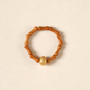 Buddha Stones Olive Pit Bead Copper Coin Inner Strength Ring - Copper Bead - 6mm - image 10