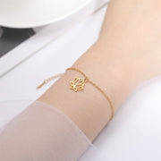 Buddha Stones Lotus Pattern Titanium Steel Enlightenment Bracelet - image 9