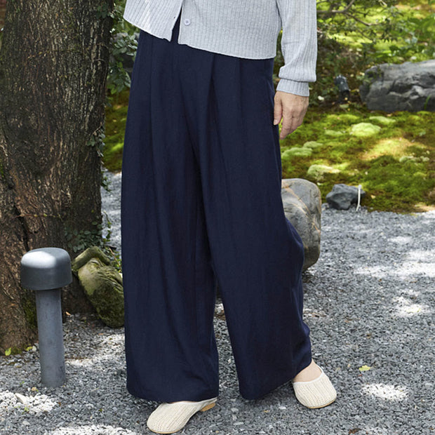 Buddha Stones Plain Ankle-Length Women's Pants With Pockets For Older Adults - SteelBlue - US14，UK/AU18，EU46 (2XL) - image 18