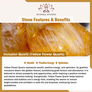 Buddha Stones 925 Sterling Silver Natural Inclusion Quartz Yellow Flower Quartz Cat Wealth Necklace Pendant - image 7