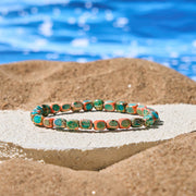 FREE Today: Anti-stress and Happiness Natural Colorful Emperor Stone Oval Square Beads Bracelet - image 2