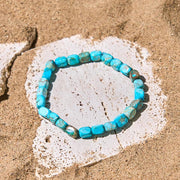 FREE Today: Anti-stress and Happiness Natural Colorful Emperor Stone Oval Square Beads Bracelet - Light Blue Emperor Stone(Wrist Circumference: 15-17cm) - image 3