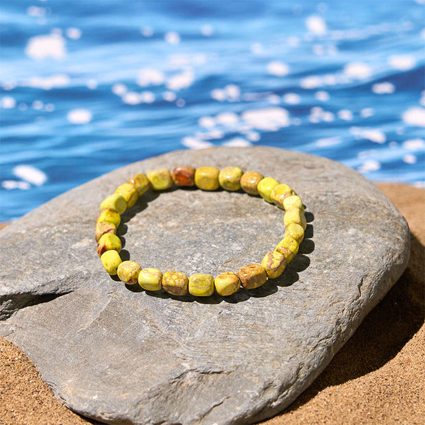 FREE Today: Anti-stress and Happiness Natural Colorful Emperor Stone Oval Square Beads Bracelet - image 11