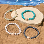FREE Today: Strength and Wisdom Natural Stone Sea Turtle Turquoise Crackle Agate Bracelet - image 16