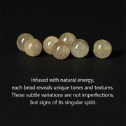Buddha Stones Natural Citrine Om Mani Padme Hum Prosperity Bracelet - image 5