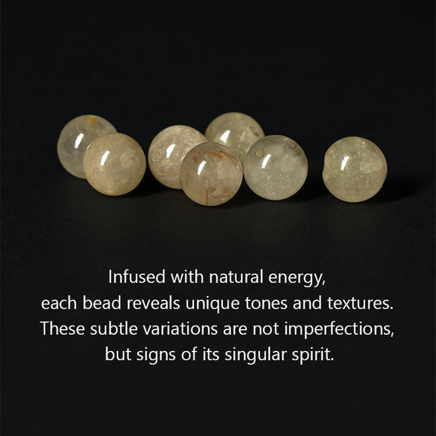 Buddha Stones Natural Citrine Om Mani Padme Hum Prosperity Bracelet - image 5