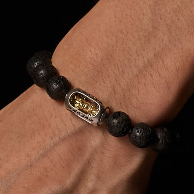FREE Today: Calm Healing Natural Lava Rock Om Mani Padme Hum Dorje Vajra Bracelet - image 13