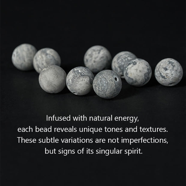 Buddha Stones Natural Grey Jasper Kambamba Jasper Citrine Horse Zodiac PiXiu Protection Bracelet - image 7