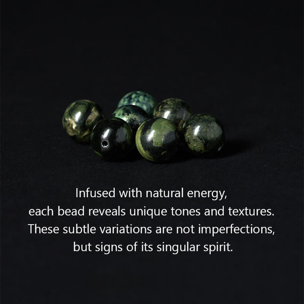 Buddha Stones Natural Grey Jasper Kambamba Jasper Citrine Horse Zodiac PiXiu Protection Bracelet - image 8