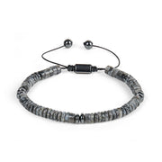 Buddha Stones Small Black Obsidian Green Aventurine Grey Jasper Tiger Eye Strength Rope Bracelet - image 4
