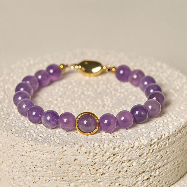 FREE Today: Balance and Relieves Stress Natural Amethyst Beads Buckle Bracelet - image 3