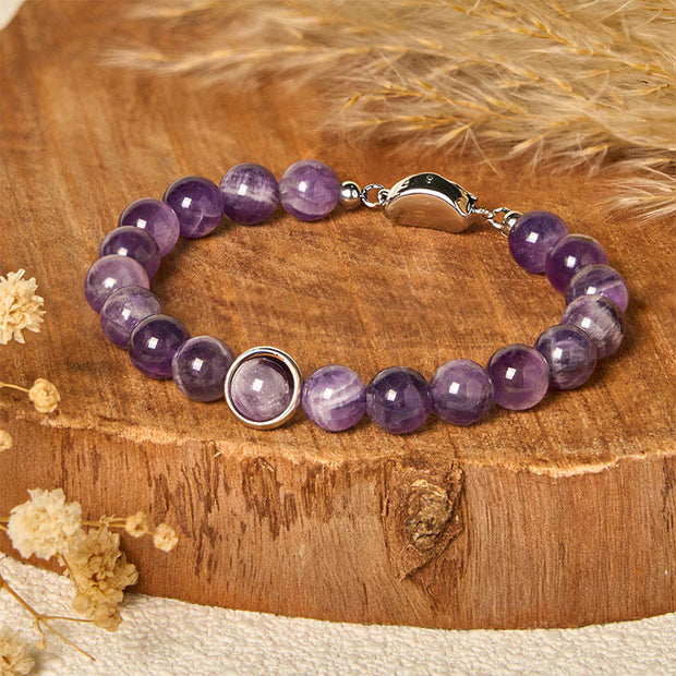 FREE Today: Balance and Relieves Stress Natural Amethyst Beads Buckle Bracelet - image 8