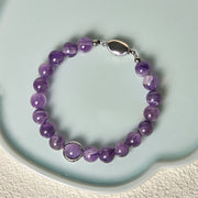 FREE Today: Balance and Relieves Stress Natural Amethyst Beads Buckle Bracelet - image 9