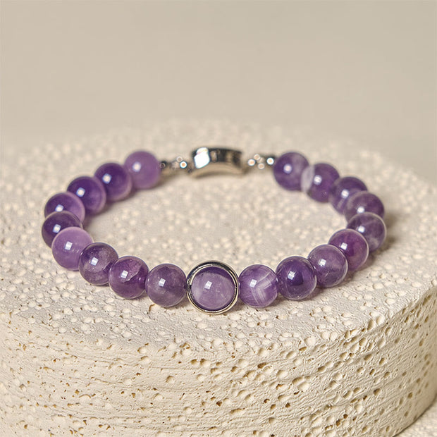 FREE Today: Balance and Relieves Stress Natural Amethyst Beads Buckle Bracelet - image 10