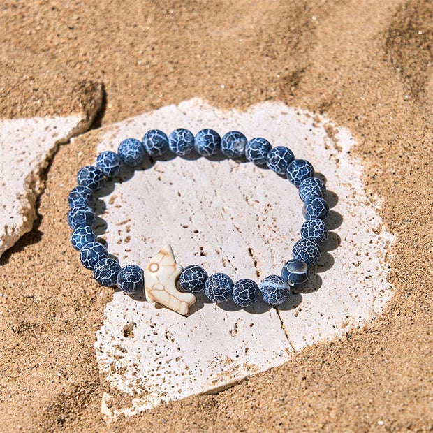 Buddha Stones Natural Various Stones Dolphin Spiritual Balance Bracelet - image 13