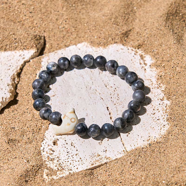 Buddha Stones Natural Various Stones Dolphin Spiritual Balance Bracelet - image 21