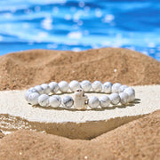 Buddha Stones Natural Various Stones Elephant Spiritual Strength Bracelet - White Turquoise(Wrist Circumference: 15-18cm) - image 9