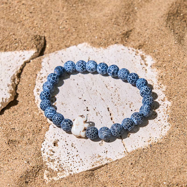 Buddha Stones Natural Various Stones Elephant Spiritual Strength Bracelet - image 18