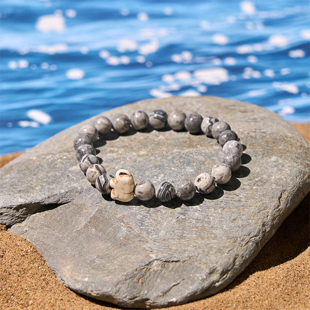 Buddha Stones Natural Various Stones Elephant Spiritual Strength Bracelet - image 23