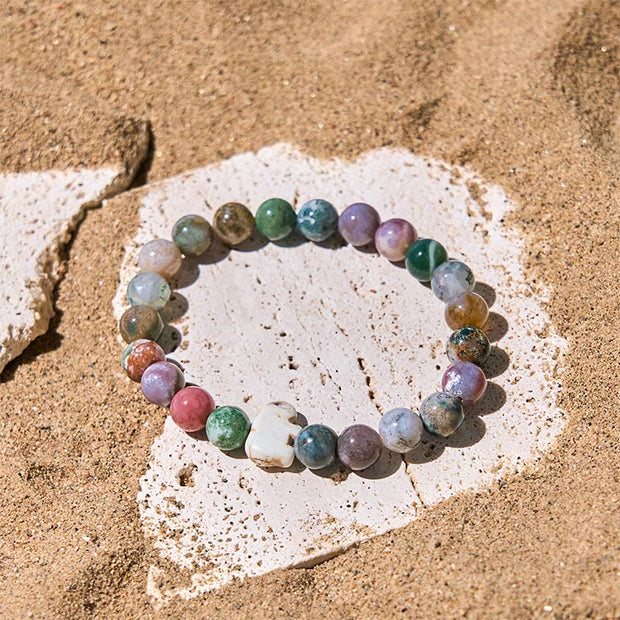 Buddha Stones Natural Various Stones Elephant Spiritual Strength Bracelet - image 30