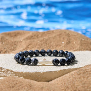 FREE Today: Positivity and Wisdom Natural Agate Stone Shark Bracelet - Gray Agate(Wrist Circumference: 15-18cm) - image 0