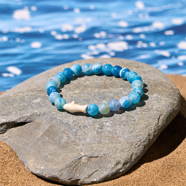 FREE Today: Positivity and Wisdom Natural Agate Stone Shark Bracelet - image 5