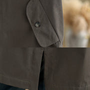 Buddha Stones Plain Patched Women's Long Sleeve Cargo Cotton Jacket With Pocket - image 9