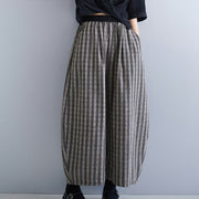 Buddha Stones Casual 7-8 Length Corduroy Stripes Women's Polyester Wide Leg Pants With Pockets - DimGray - US8-10，UK/AU12-14，EU40-42 (2XL) - image 1