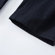Buddha Stones 2Pcs Tang Suit Men's Frog-Button Cotton Long Sleeve Shirt Pants Set With Pockets - image 3