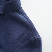 Buddha Stones 2Pcs Tang Suit Men's Frog-Button Cotton Long Sleeve Shirt Pants Set With Pockets - image 6