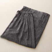Buddha Stones Casual Textured Fabrics Women's Polyester Wide Leg Pants With Pockets - image 2