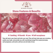 Buddha Stones Strawberry Quartz Pink Crystal Beads Love Positive Bracelet - image 5