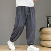 Buddha Stones Commute Plain Men's Thermal Fleece-Lined Ankle-Length Pants With Pockets - image 4