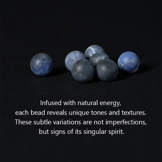 Buddha Stones Natural Grey Jasper Sodalite Om Mani Padme Hum Buddha Face Healing Bracelet - image 6