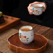Buddha Stones Cute Lying Cat Branches Teacup Kung Fu Tea Cup - image 7