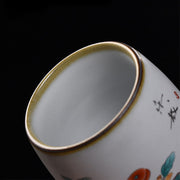 Buddha Stones Cute Lying Cat Branches Teacup Kung Fu Tea Cup - image 9