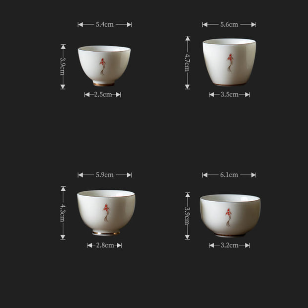 Buddha Stones Koi Fish Teacup Kung Fu Tea Cup - image 15