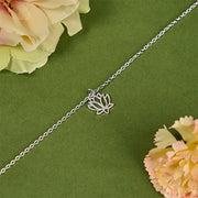 FREE Today: Enlightenment and Balance Lotus Pattern Titanium Steel Bracelet - image 2