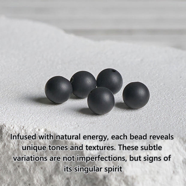 FREE Today: Fortune and Protection Natural Frosted Black Onyx Picture Jasper Bracelet - image 6