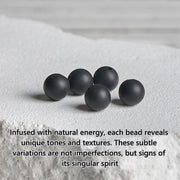 Buddha Stones Natural Black Onyx Picture Jasper Fortune Bracelet - image 6