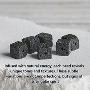 Buddha Stones Natural Picasso Jasper Square Lava Rock Courage Bracelet - image 7