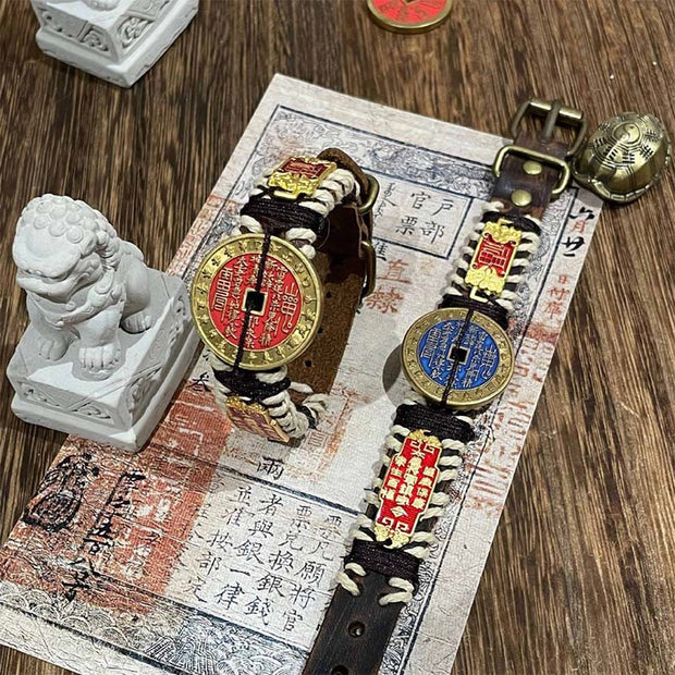 Buddha Stones Mountain Ghosts Spend Money Power Leather Watch Band Bracelet  - image 4