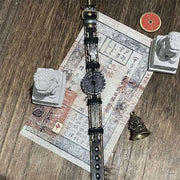 Buddha Stones Dragon Pixiu Mountain Ghosts Spend Money Luck Leather Watch Band Bracelet  - image 2