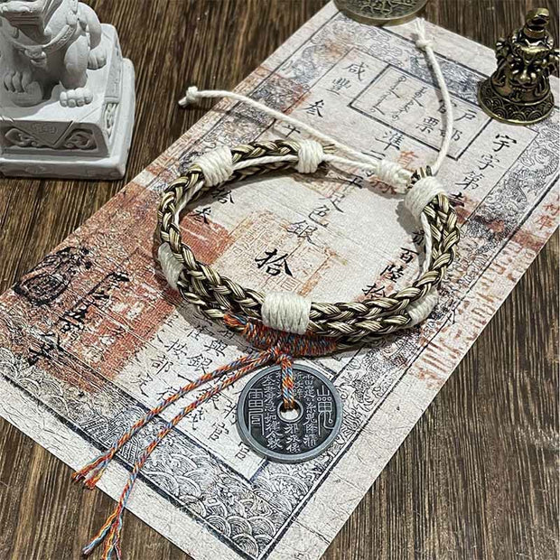FREE Today: Protection Luck Multi-layer Mountain Ghosts Spend Money Colorful Rope Braided Bracelet - Grey Mountain Ghosts Spend Money(Wrist Circumference: 15-19cm) - image 3