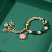 Buddha Stones Tibet Evil Eye Nine Tailed Fox Thangka Keep Away Evil Spirits String Bracelet - image 9