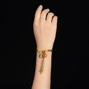 FREE Today: Luck Faith Tibet Gold Swallowing Beast Family Luck Knot Braid Colorful String Bracelet - image 3