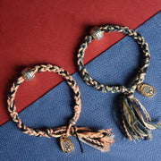 FREE Today: Focus and Wisdom Tibet Om Mani Padme Hum Carved Zakiram Rope Bracelet - image 8