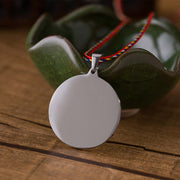 FREE Today: Luck and Strength Om Hum Sanskrit Titanium Steel Colored Rope Necklace Pendant - image 3