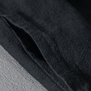 Buddha Stones Simple Long Sleeve Open Front Ramie Cotton Men's Shirts With Pockets - image 16
